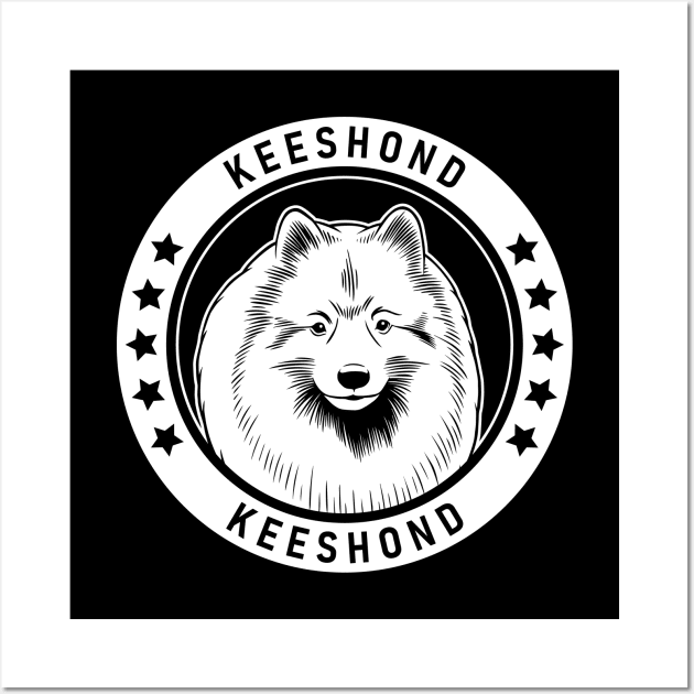 Keeshond Fan Gift Wall Art by millersye